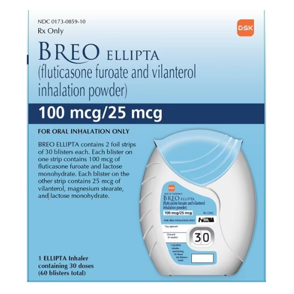IMAGE OF BREO ELLIPTA INHALER – BUY BREO ELLIPTA NEAR ME FROM CANADA PHARMACY PRO, ASTHMA AND COPD MAINTENANCE MEDICATION
